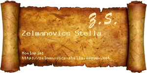 Zelmanovics Stella névjegykártya